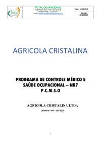 PPRA e PCMSO Empresa agrícola