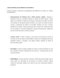 Princípios e características do direito econômico