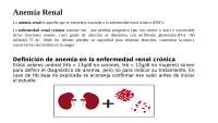 Anemia Renal- Anatomia, Signos, tratamentos