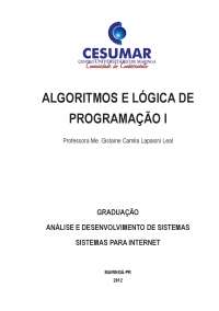Algoritmo e Lógica de Programação
