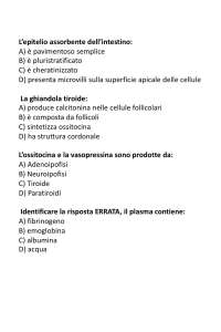 Test di Istologia per professioni sanitarie - Docsity