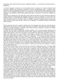 La facoltà di linguaggio - Ferretti