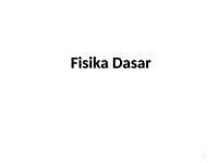 fisika dasar 1 kecepatan dan percepatan