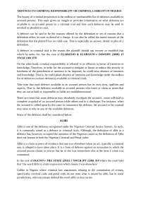 Nigerian Criminal law