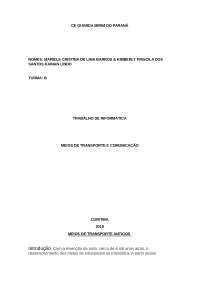 Evolução dos Meios de Transporte e Comunicação: Uma Abordagem Histórica