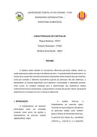 Caracterização Física de Diferentes Partículas Sólidas: Um Estudo Experimental