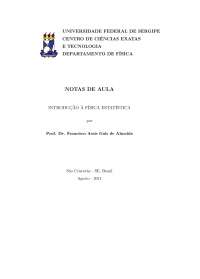 INTRODUÇÃO À FÍSICA ESTATÍSTICA