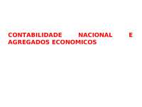 Introdução à Contabilidade Nacional: Conceitos e Aplicações