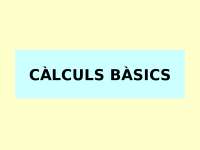 Apuntes de primer curso de enfermeria calculos basicos