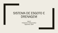 Esgoto e drenagem urbana