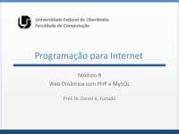 Programação para Internet - PHP com MySQL