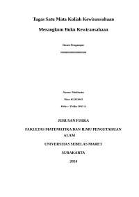 tugas kewirausahhaan