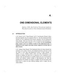 One-Dimesional Elements