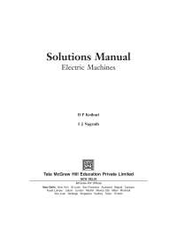 sOLUTIONS ELECTRICAL MACHINES