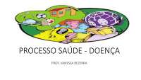 PROCESSO DE SAÚDE E DE DOENÇA