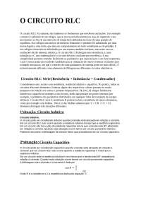 circuito RLC - resumo e explicação