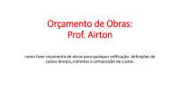 Orçamentos na Construção Civil