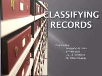 CLASSIFYING RECORDS ARCHIVES.ppt