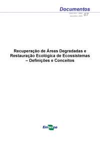 Recuperação de Áreas Degradadas e Restauração Ecológica
