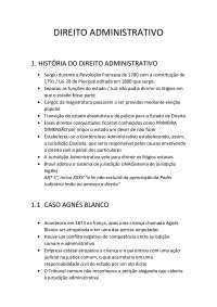 Resumo Direito Administrativo I