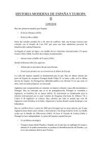 HISTORIA MODERNA DE ESPAÑA Y EUROPA II - Docsity
