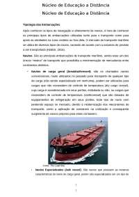 Tipologia de embarcações