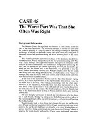 Case Study on Participation