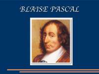 La filosofia di Blaise Pascal - Docsity