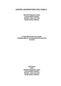 Artigo Cientifico - Anorexia nervosa