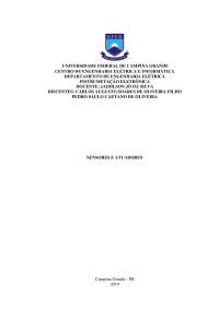 Estudo sobre Sensores e Atuadores