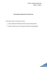Estrutura e Legislação da Aviação Civil: Regulamentos Brasileiros de Aviação Civil (RBACs)
