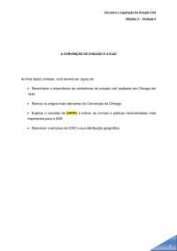 Estrutura e Legislação da Aviação Civil: A Convenção de Chicago e a ICAO