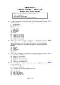 Icfai E-buisness Module 1 - jan 2009
