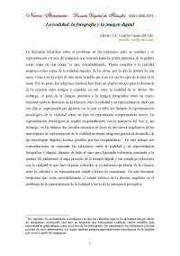 La realidad y la fotografía