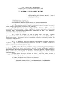 Lei n.10.436, de 24 de abril de 2002 - Docsity