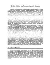 Os 7 Hábitos das Pessoas Altamente Eficazes