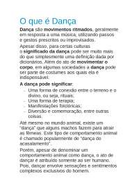 Movimento básicos de dança
