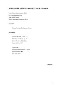 Lista de Exercícios Resmat