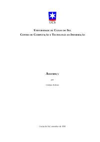Guia Assembly e Arquitetura 8086/8088