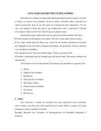 Relátorio - Como fazer um relatorio