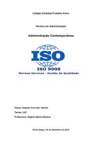 Iso 9000 Gestão da qualidade total