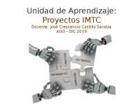 Introducción a la Gestión de Proyectos IMTC: Conceptos Generales y Ciclo de Vida