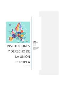 Instituciones y Derecho de la Unión Europea | Apuntes de Derecho de la ...