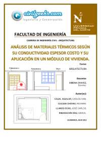 Análisis de Materiales Térmicos