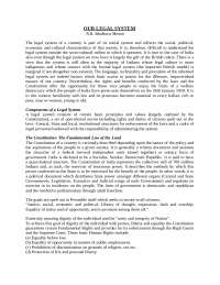 ESSAY ON OUR LEGAL SYSTEM - Docsity