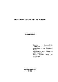 PORTFÓLIO HISTÓRIA - HISTÓRIA DA EDUCAÇÃO