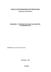 Processo de solda em uma empresa automotiva