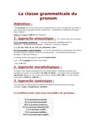 La classe grammaticale du pronom (tous)
