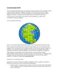 continental drift and plate formation