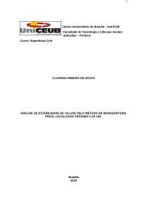 ANÁLISE DE ESTABILIDADE DE TALUDE PELO MÉTODO DE MORGENSTERN-PRICE, LOCALIZADO PRÓXIMO A DF-150